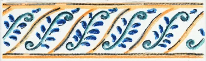 Плитка STG/A462/5232 Бордюр Капри майолика 20х6.3