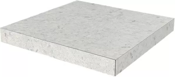 Ступени SG632400R/GCA Ступень угловая клееная Терраццо серый светлый 33x33