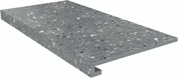 Ступени SG632800R/GCF Ступень клееная Терраццо серый темный 33х60