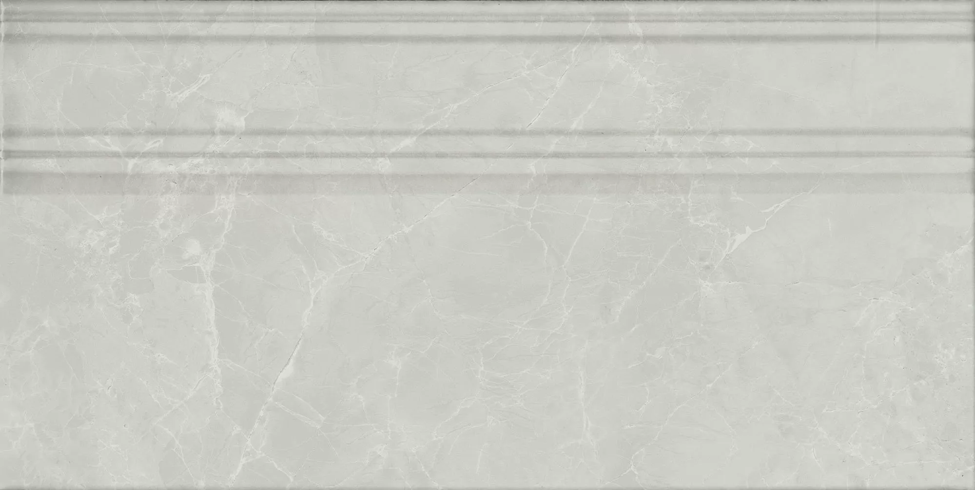 Плитка FME028R Плинтус Монте Тиберио серый глянцевый обрезной 20x40x1,6