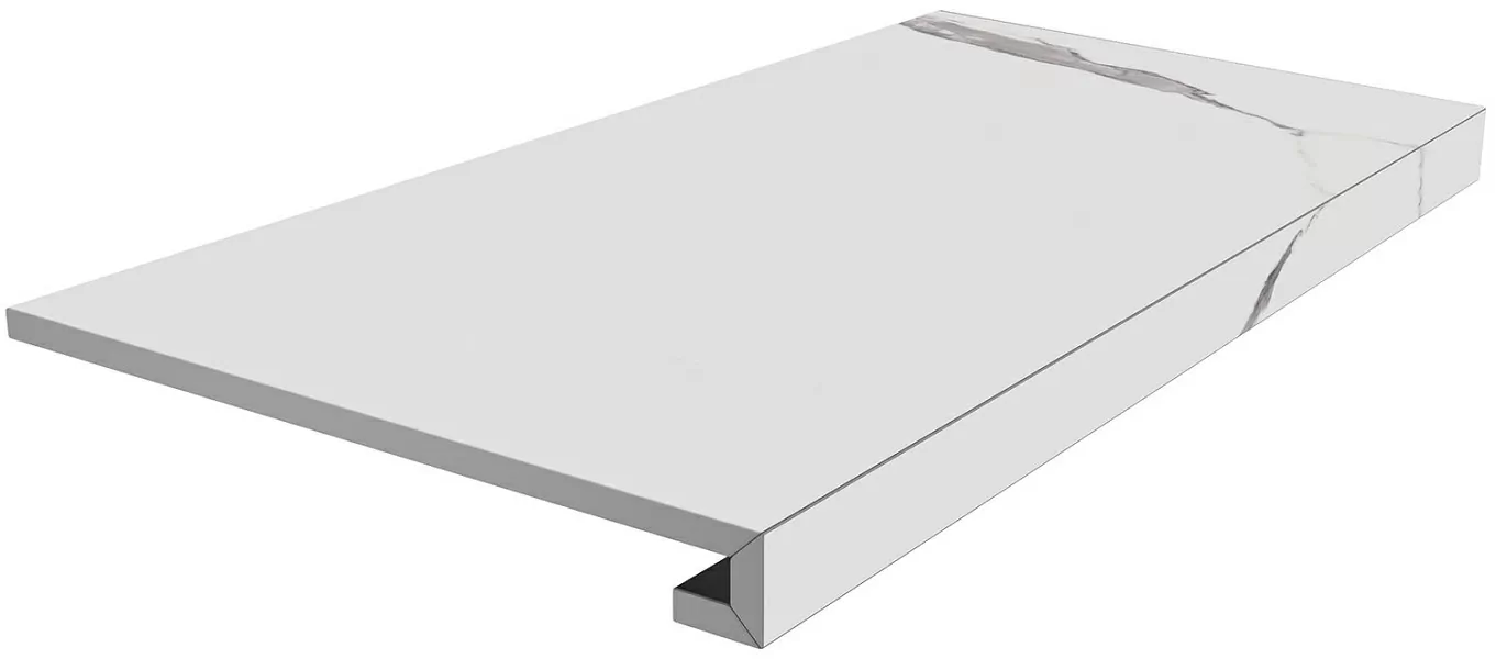 Ступени SG849990R/GCF Ступень клееная Монте Тиберио белый матовый 33x80x0,9
