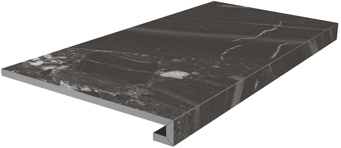 Ступени SG850790R/GCF Ступень клееная Риальто чёрный матовый 33x80x0,9
