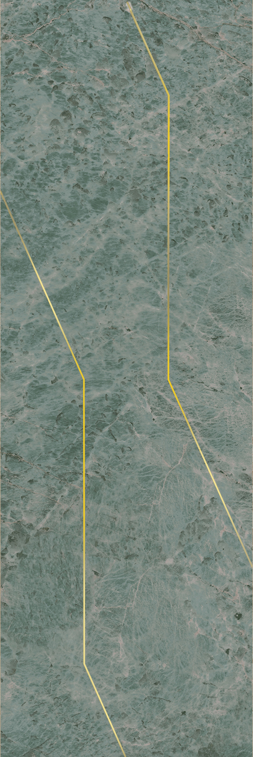 Плитка OS/C214/13116TR Декор Эвора зеленый глянцевый обрезной 30x89,5x0,9