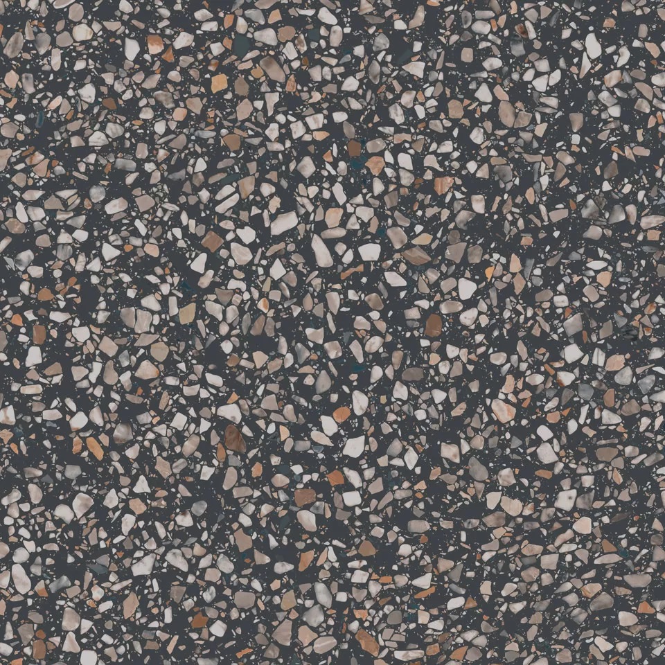 Керамогранит KM6060G0021R Бричиола чёрный матовый обрезной 60x60x0,9