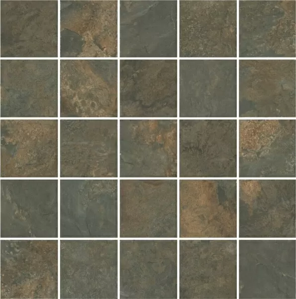 Плитка MM12132 Рамбла коричневый мозаичный 25x25
