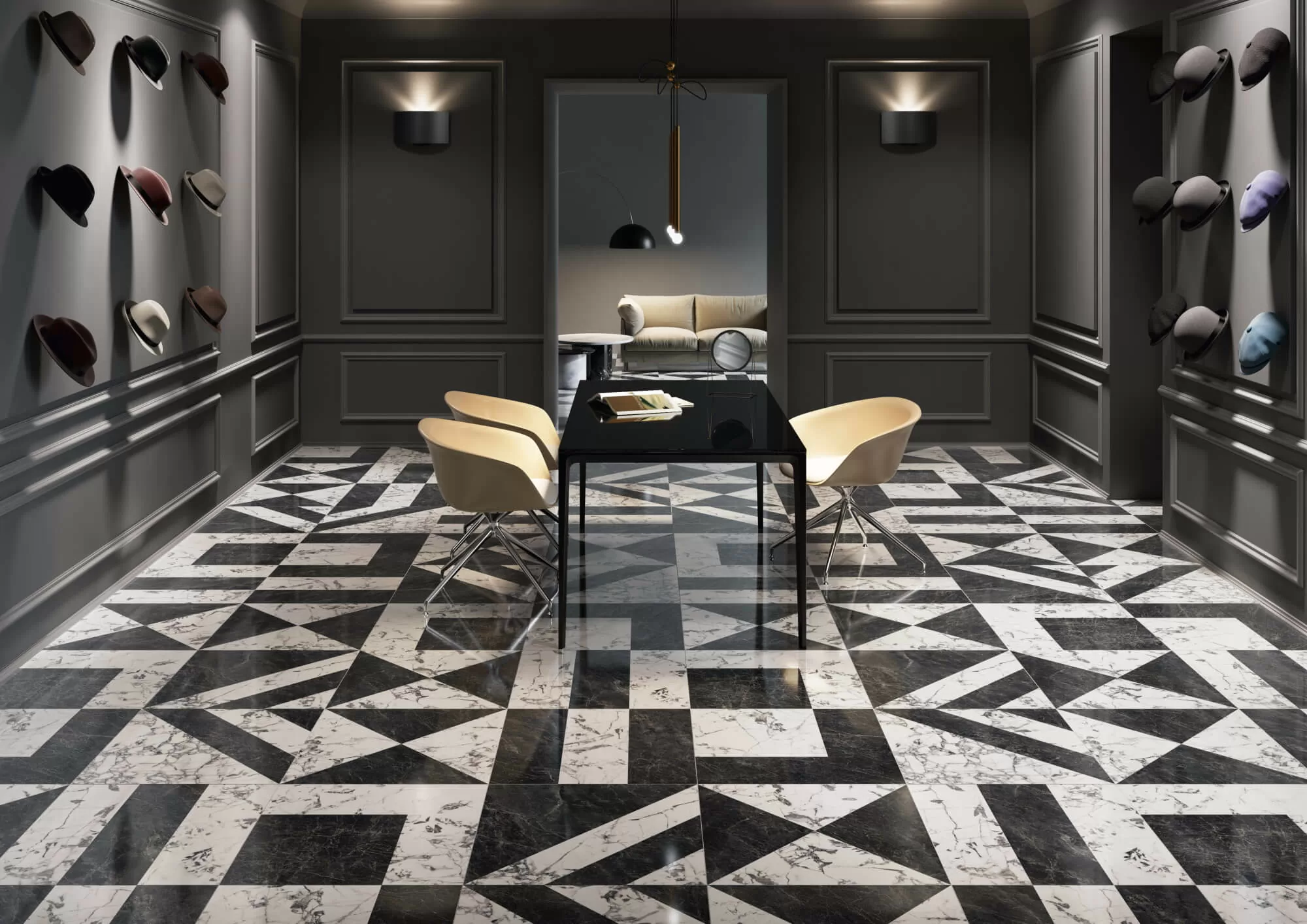 Керамогранит Бьянко Неро Kerama Marazzi