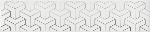 Плитка AD/A569/6397 Бордюр Ломбардиа белый 25*5.4